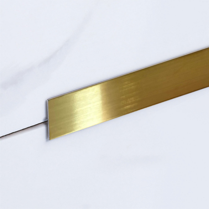 Полоса Нержавеющая сталь Juliano Tile Trim SP117-2B-40W (3000мм) Gold матовая
