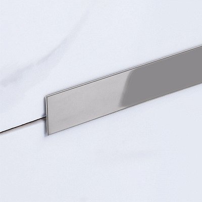 Полоса Нержавеющая сталь Juliano Tile Trim SP117-1S-50W (3000мм) Silver полированная