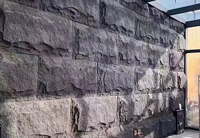 Панель декоративная HL6003A -H Грибной камень Cement grey - Фото интерьеров №1